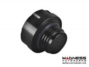 FIAT 500 Oil Cap - SILA Concepts - Black Anodized Billet 